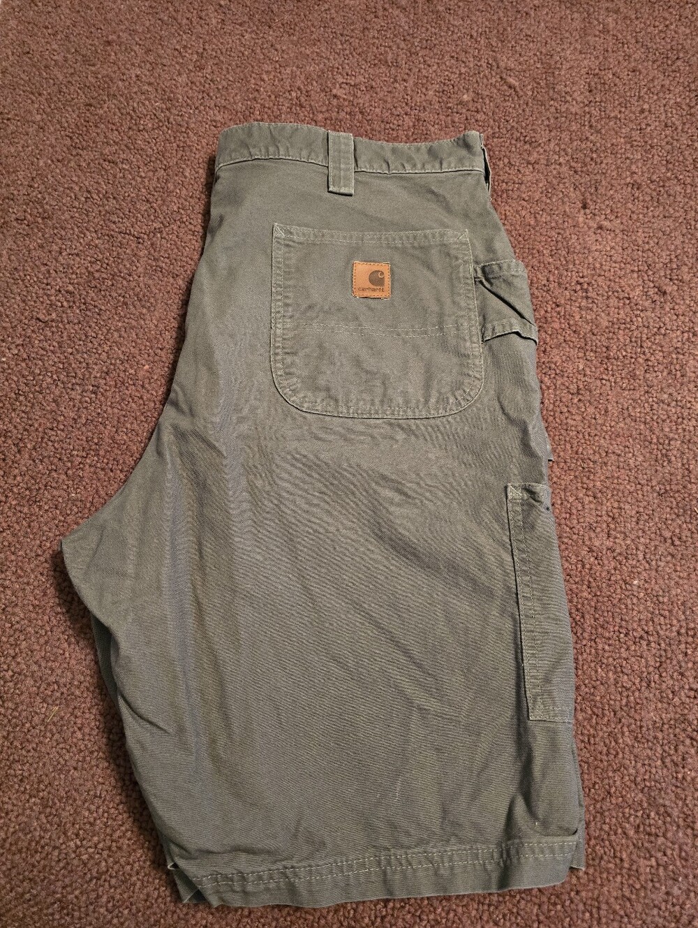 Carhartt Men's Olive Green Work Shorts